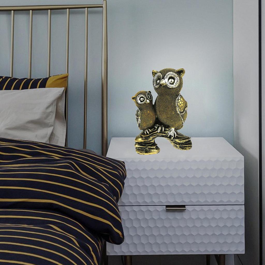 Creative Owl Statue Ornaments Figurine for Bedroom Owls