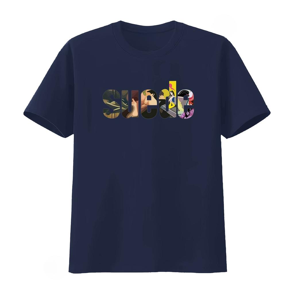 Suede Rock Band Brit Pop Brett Anderson 90s Indie Guitar T Shirt Vintage Streetwear Breathable Unisex Women 2026 Summer T Shirt