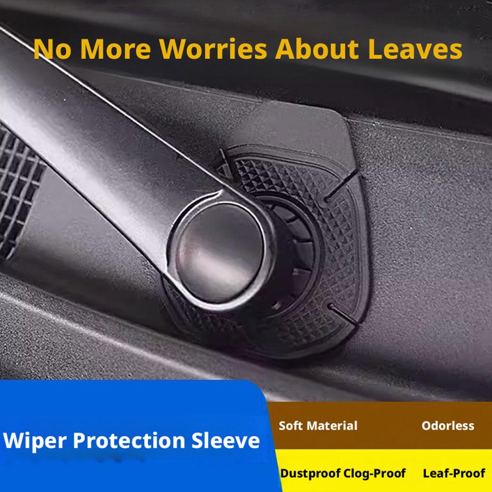 Silicone Car Wiper Protective Cover Universal Anti Dust Guards For Wiper Arm Hole Debris Protection Auto Accessories