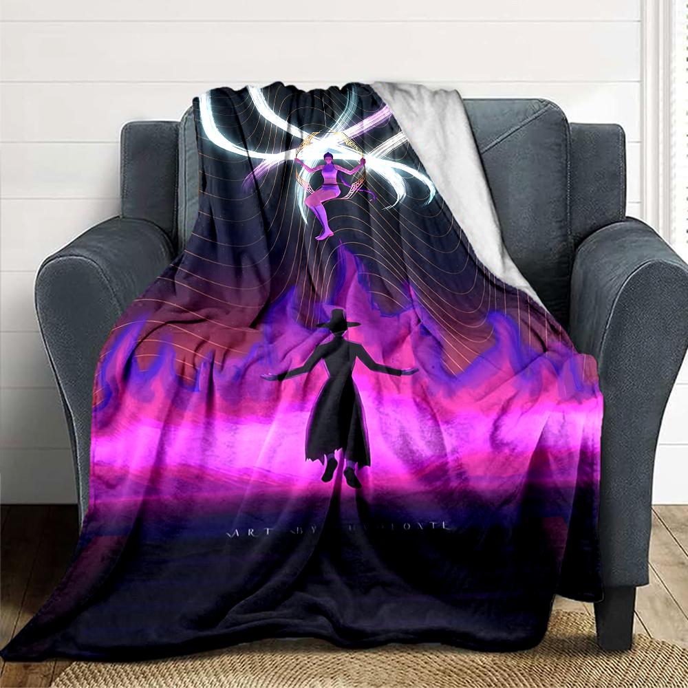 1Pc Fantasy Heroes Unite Blanket For Couch Bed Plush Cozy Fuzzy Blanket Super Soft Warm Blankets For Fall And Winter 0918200