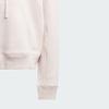 adidas Pulôver Quente Macio Cor Sólida com Capuz Camiseta Manga Longa Feminina Tops Rosa IS1587