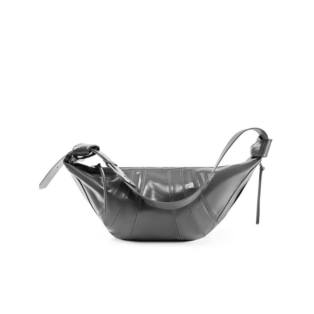 Large Capacity Dumpling Bag Versatile Leather Women's Bag New Messenger Shoulder Bag Commuter Croissant Bag