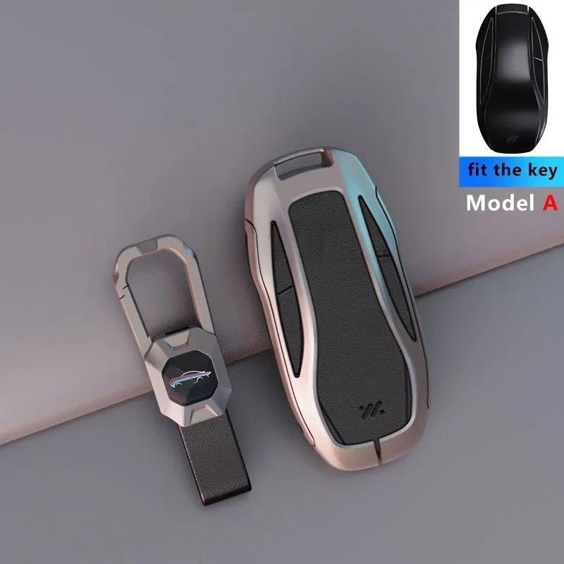 Zinc Alloy Leather NFC Key Case for IM LS6 MAX LS7 PRO L7 Dynamic Car Remote Protection Cover Bag Shell Keychain Accessories
