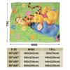 Pooh and Friends Blankets Flannel Summer Air Conditioning Winnie The Pooh Breathable Soft Throw Blankets Sofa Travel Rug Piece