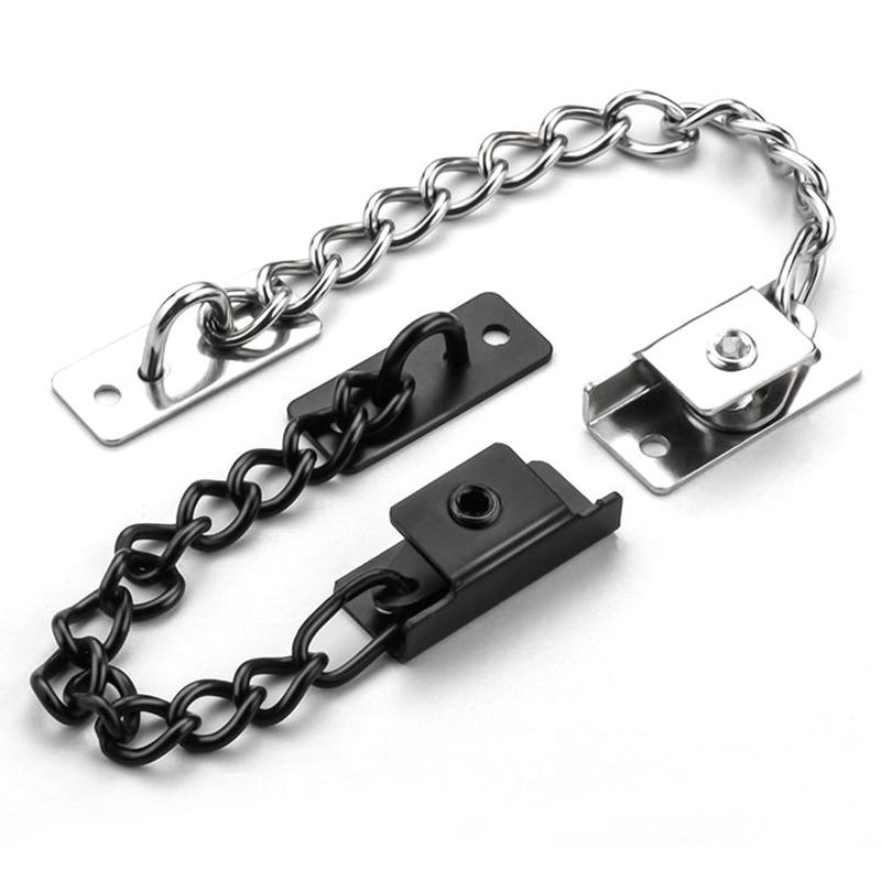 Stainless Steel Door Lock Family Door Lock Security Protection Security Door Chain Children'S Security
