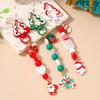 Cute Christmas Snowman Keychain Women Girls Santa Claus Key Ring Pendants for Handbag Decor DIY Handmade Key Chain Gift