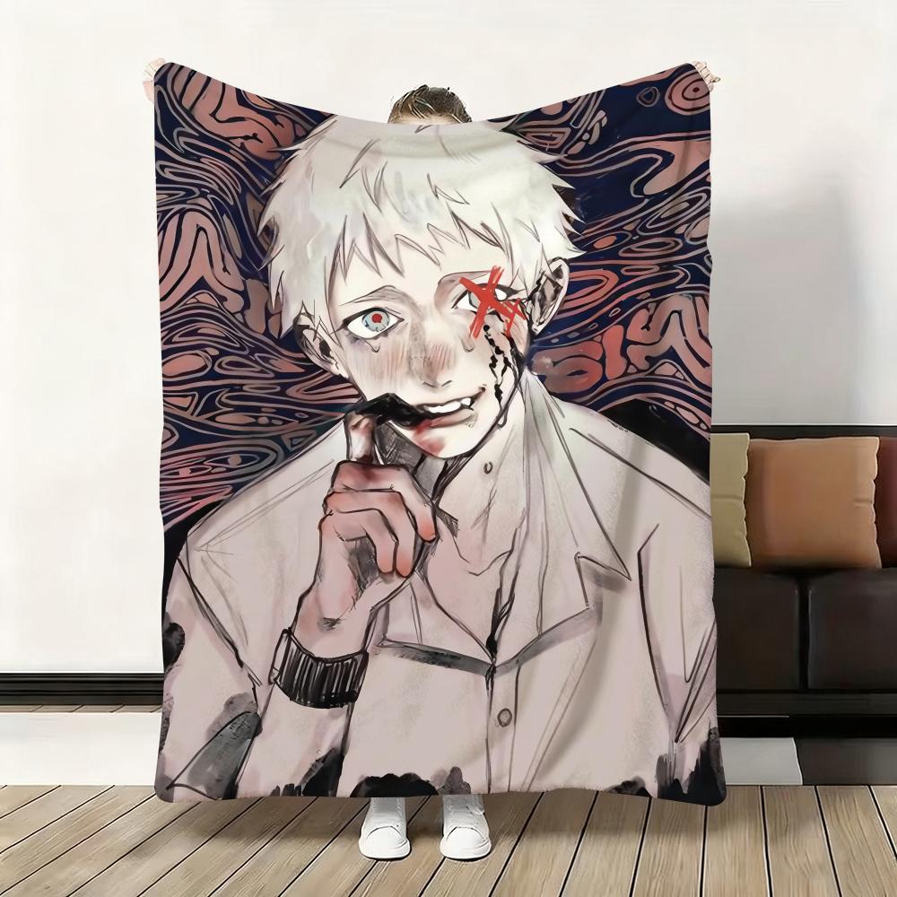 The Summer Hikaru Died Throw Soft Flannel Blanket Warm Knee Skin-Friendly Throw for Sofa Office Bed Traveling Winter Oversize