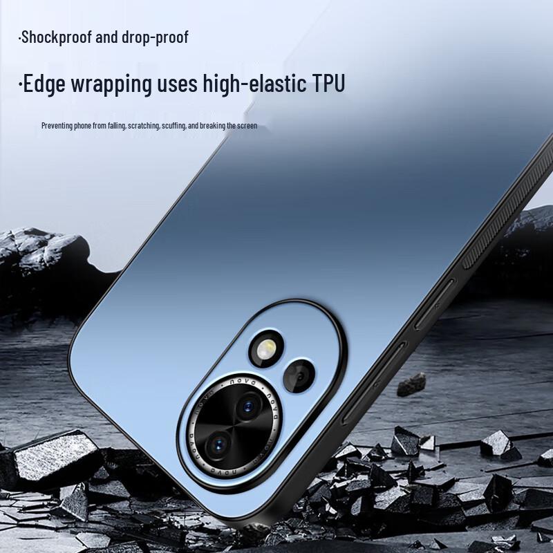 Huawei Nova Series AG Matte Phone Case with Integrated Lens Protection