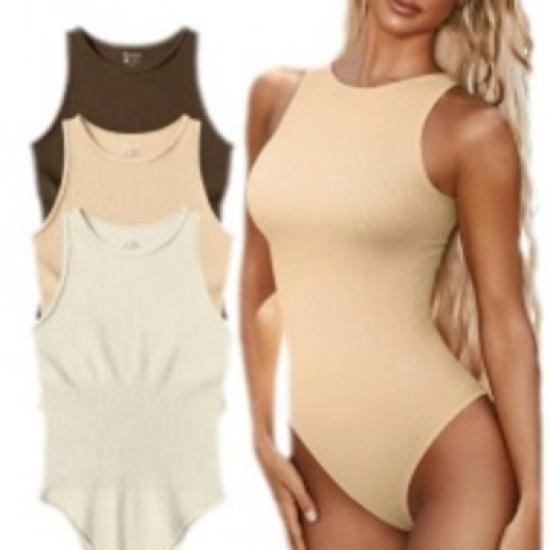Beach Vacation Women'S Tight Fitting Jumpsuit Sexy Vest Summer Swimsuit Jumpsuit Triangle Pants New Square Collar
