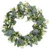 Eucalyptus Christmas Plant Wreath Wedding Holiday Supplies Door Home Decoration Diy Po Props Flowers Background Wall Garlands