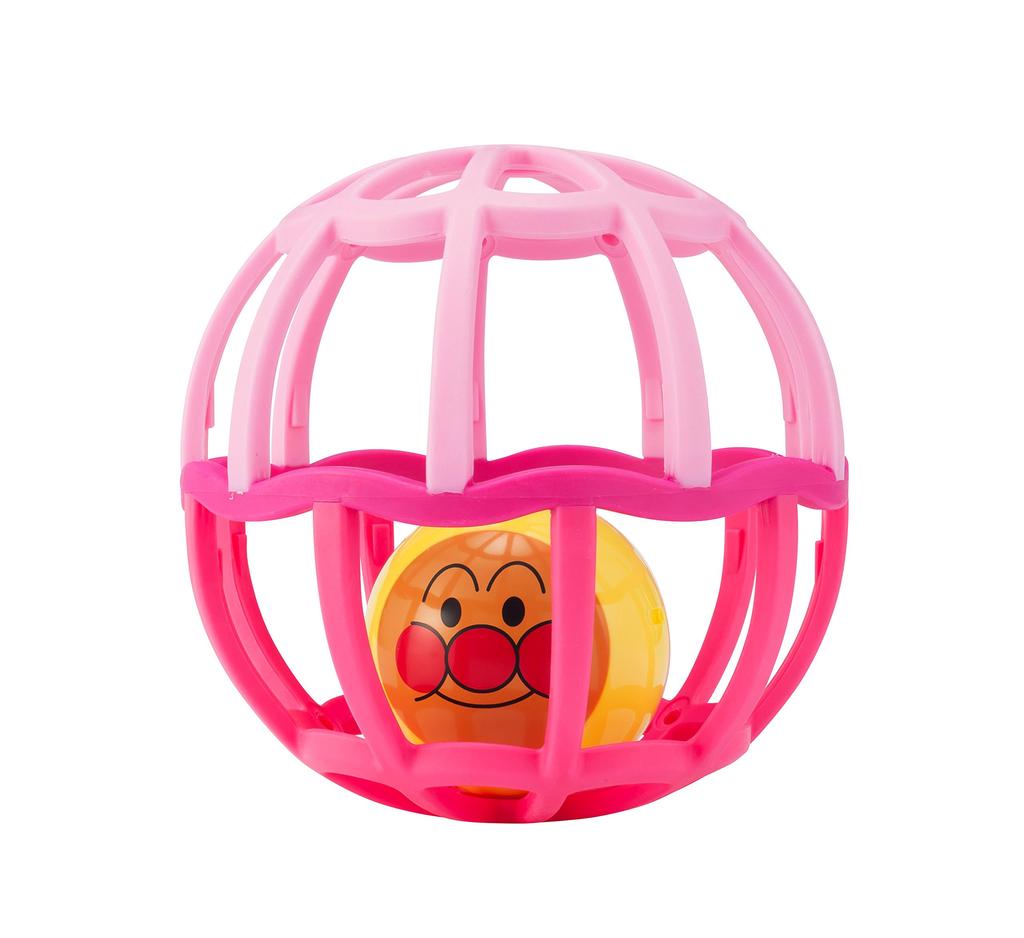 Agatsuma Anpanman Shaka Shaka for Months Ball, Pink, 2+