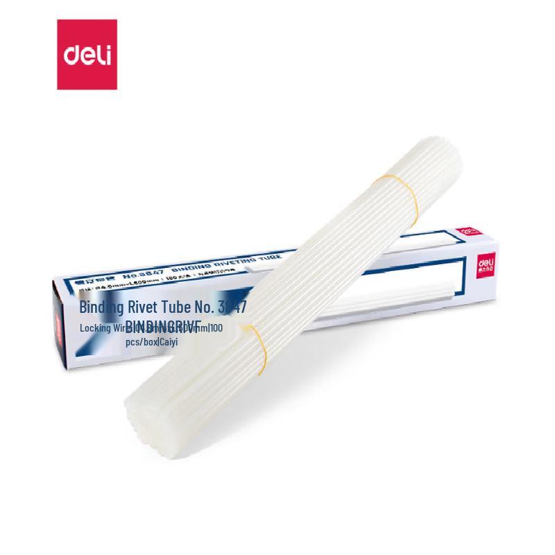 Deli Transparent Binding Rivet Tubes