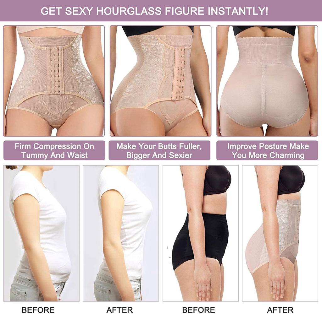 Culotte de contrôle du ventre pour femmes Shapewear Butt Lifter Short taille haute Trainer Corset minceur Body Shaper Sous-vêtements