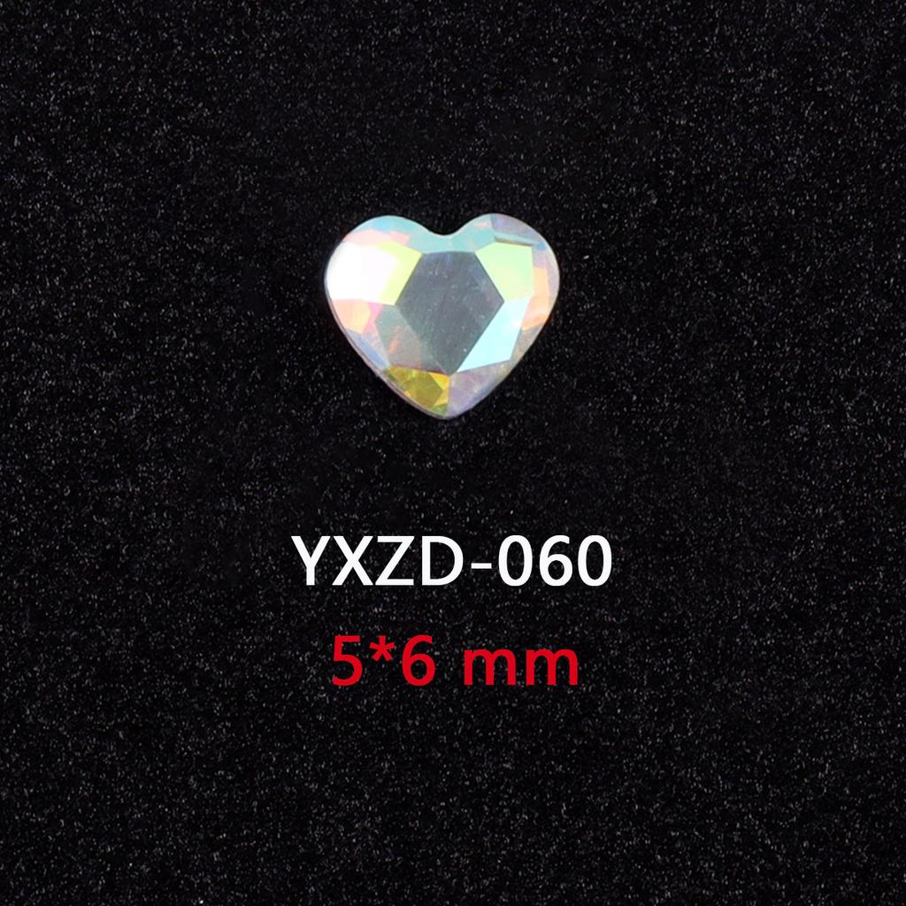 AB Farbe Flachboden Speziell geformter Diamant Symphonie Liebe Stern Schmetterling Nagel Glas Nagelkunst Tragen Nagel Kleiner Schmuck