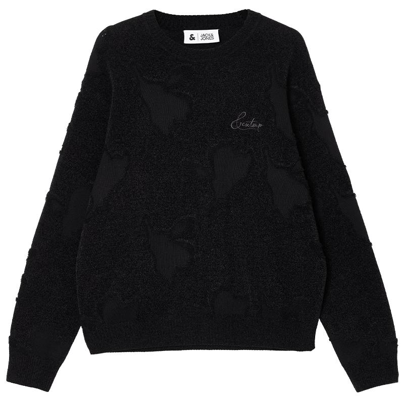 Мужской вязаный свитер Jack & Jones с вышивкой и круглым вырезом L