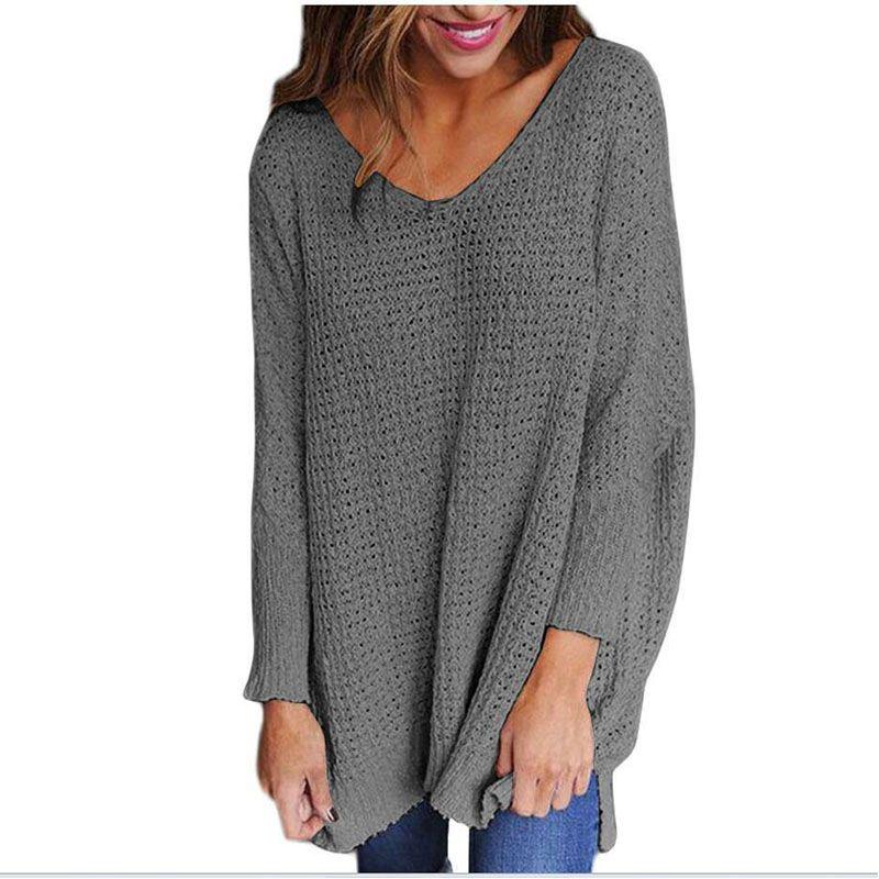 Elegant And Warm Womens V Neck Knitted Pullover Sweater For Autumn And Winter Seasons