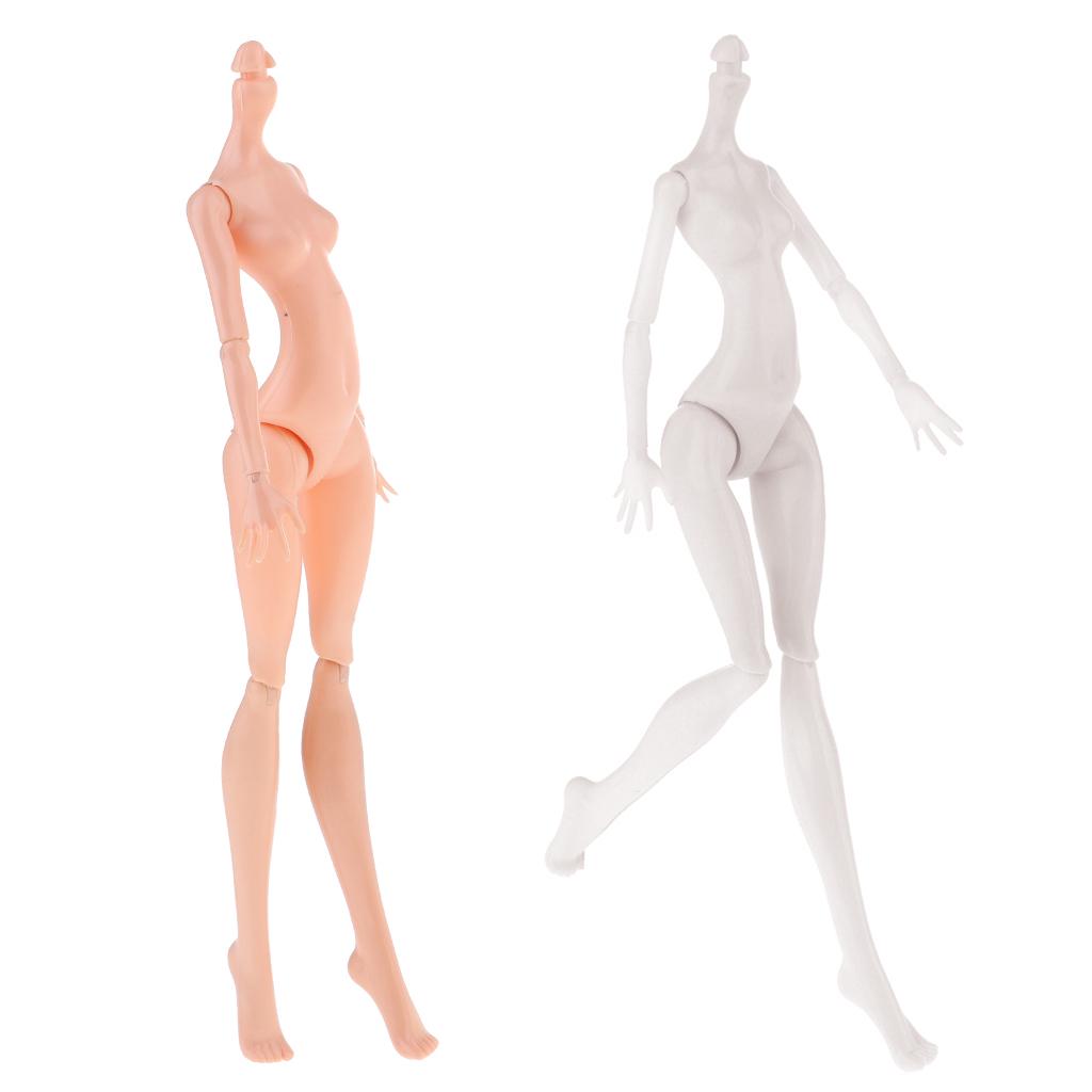2 Pcs Monster Nude Doll Body Girl Model For High Dolls DIY Accessory