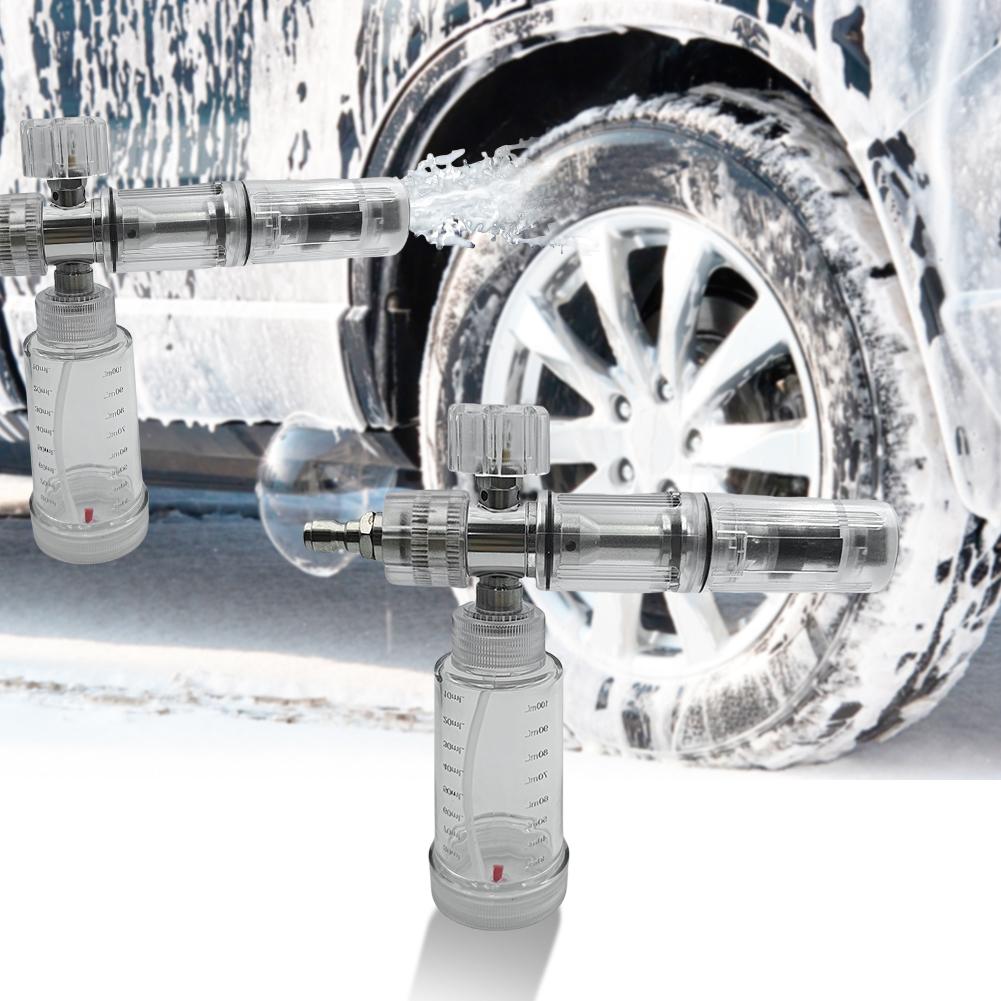 100ml Liquid Foam Sprayer Adjustable 4500PSI Soap Foam Spray Bottle with 1/4 Inch Quick Connector Car Wash Accessories