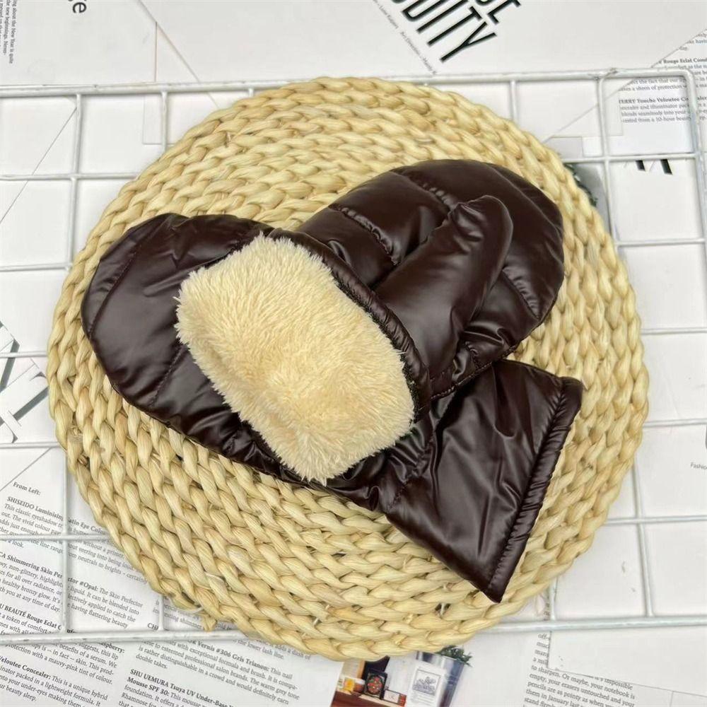 Waterproof Cycling Skiing Gloves Suede Soft Full Fingers Mittens Luxury Winter Gloves  Outdoor