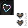 2Pcs Long Lasting Versatile Solar LED Heart Lights Suitable for Car Waterproof 5 Modes Decorative Night Light Atmosphere