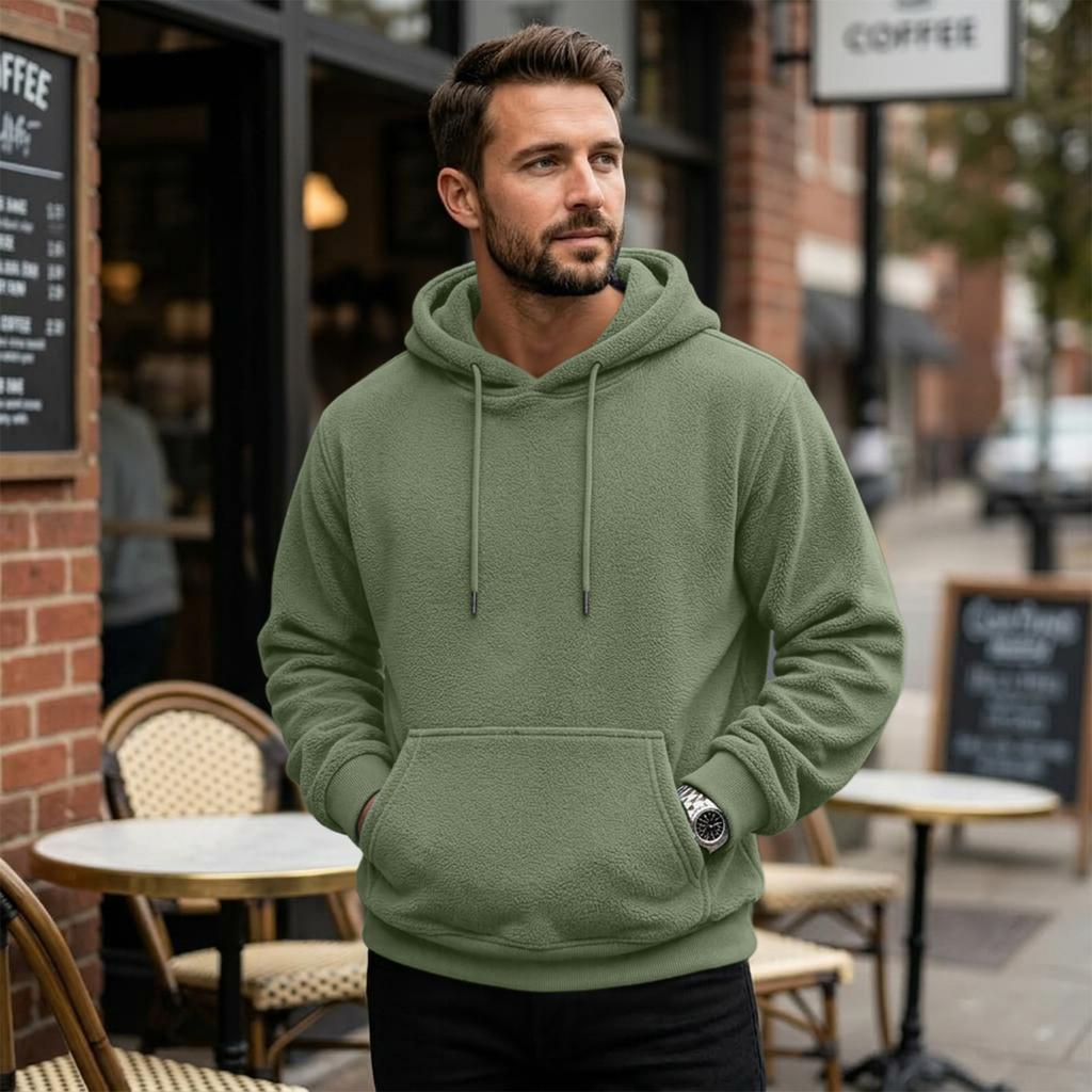 Men's Casual Hoodie Long Sleeve Lined Sweatshirt Jacket for Everyday Wear