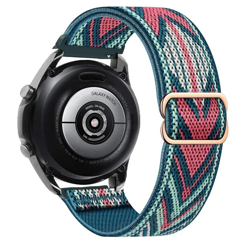 20 mm/22 mm Band für Amazfit GTS 4/2/2e/3/GTS2 Mini/GTR/4/3/Pro/GTR2/42 mm/Stratos Nylon elastisches Uhrenarmband Amazfit Bip-Armband