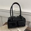 Popular Bags for Women 2025 New Trendy Style Underarm Bag Korean Style Shoulder Bag Maillard Retro Bowling Bag