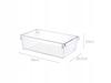 Organizer Do Lodówki Pojemnik Plastikowy Transparentny 36X20,5X10 Cm 1Szt