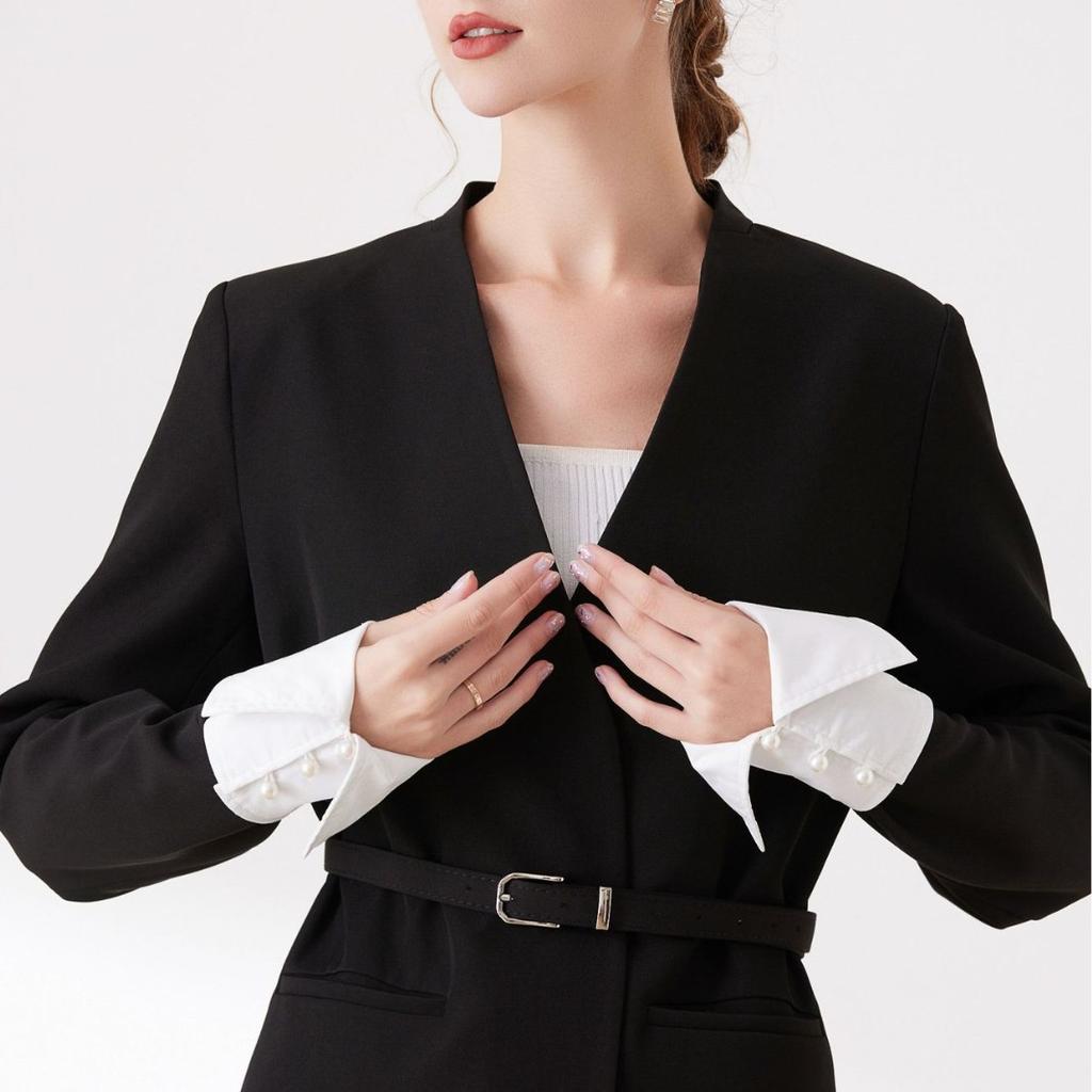 New All-match Detachable Shirt Pleated Flared Sleeve False Cuffs Pleated Wristband Girls Women Clothing Wrist Cuffs