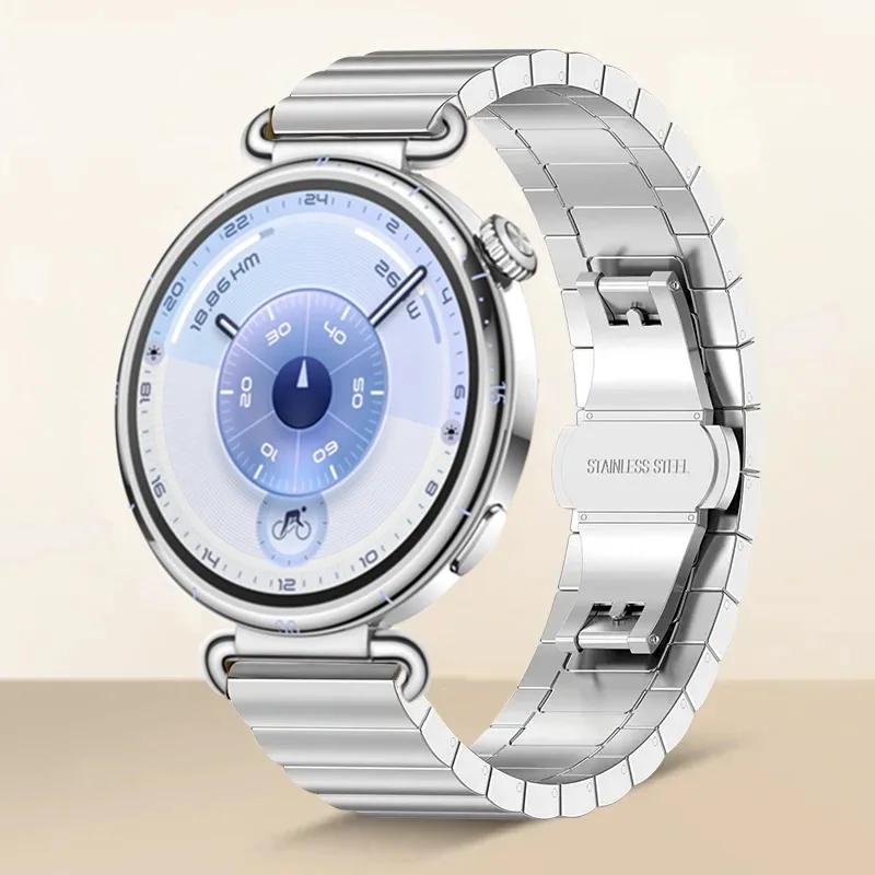 18mm Stainless Steel Strap For Huawei Watch GT6-5-4 41mm Metal Women High-end Band For Huawei Watch 5/GT5Pro 42mm Xiaomi S4 41mm