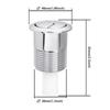 Conversion Short Title: Universal 85*48mm Dual Button Toilet Flush Push Button ABS Water Saving Cistern Button For Siamp Skipper 45 Tank
