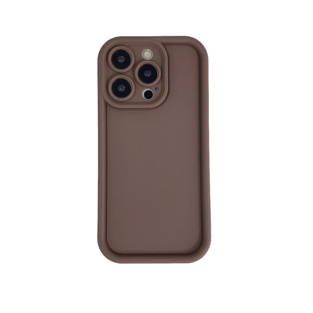 Simple Solid Color Soft Shell Suitable for Apple IPhone16promax Mobile Phone Case 16 Protective Case 13 Full Package