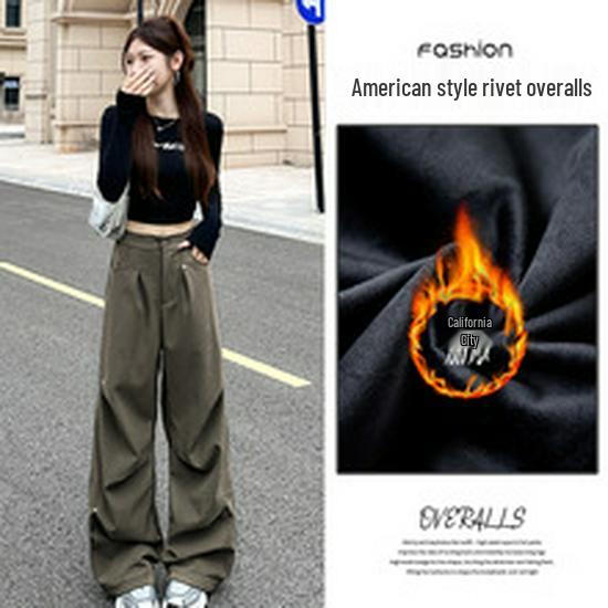Women's High-Waisted Drapey Sweatpants - Autumn/Winter 2025