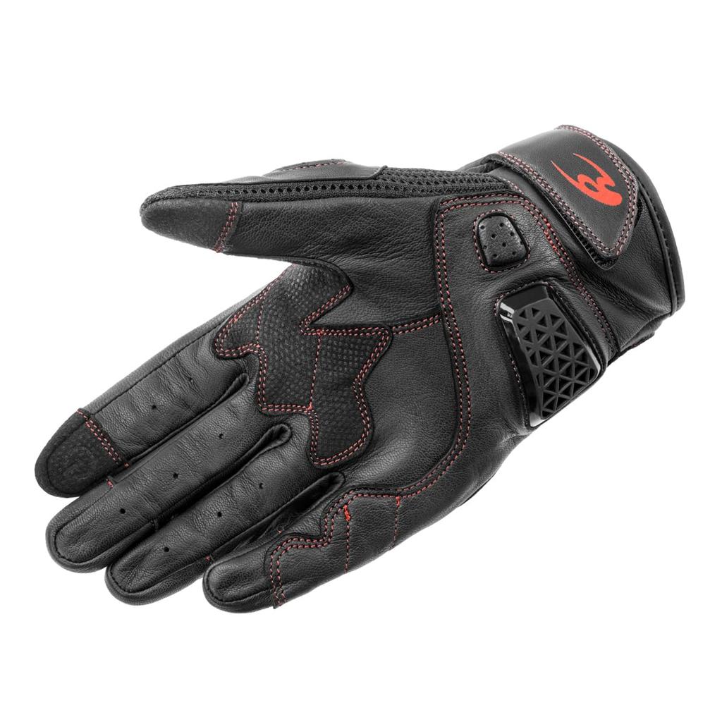 Komine 2025 New Model Motorcycle 06-267 GK-267 Shotgun Mesh Gloves Black Red M