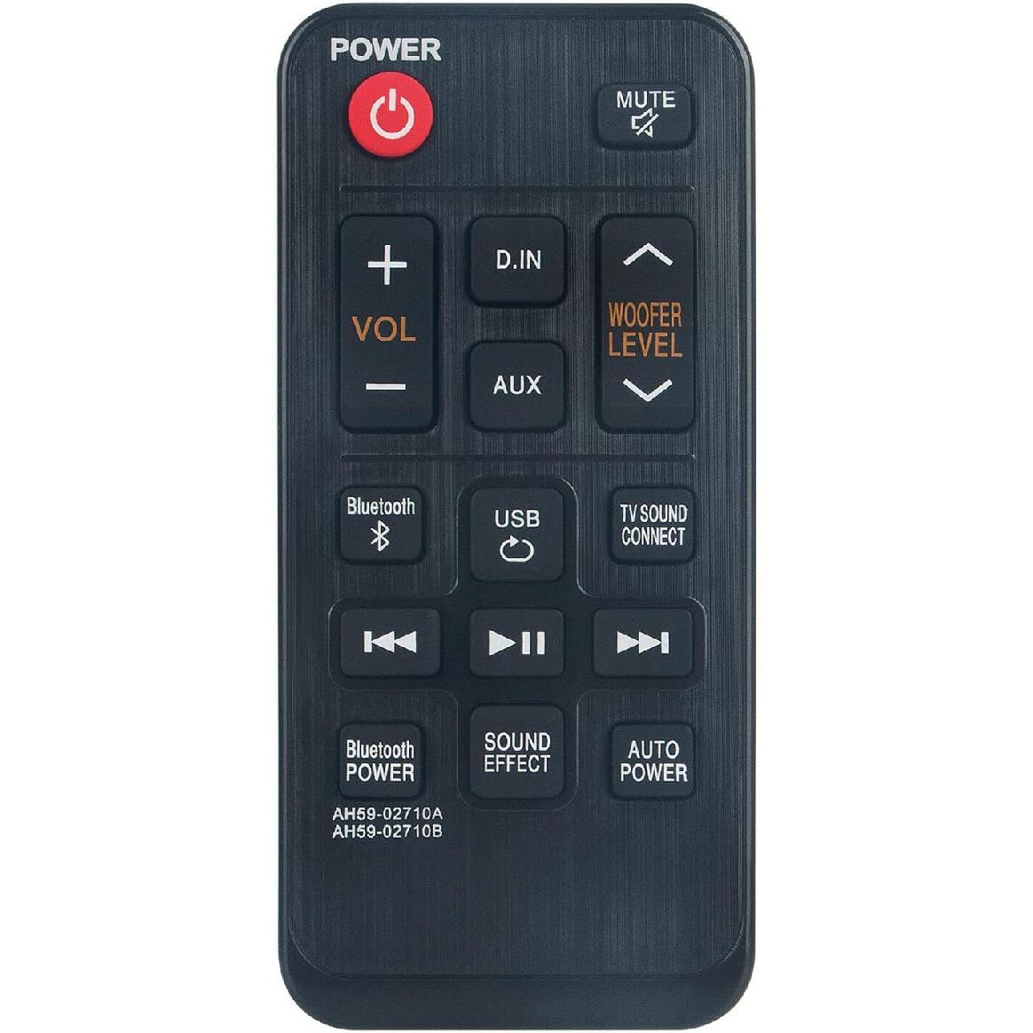 NTQinParts Replacement Sound Bar Remote Control Controller for Samsung HW-T400/ZA HW-T410/ZA 2.1-Channel Soundbar System