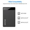 USB3.0 2.5Inch Hard Drives Case SSDs Enclosure Hard Drives Disk Box Enclosure Case Replacement for PC Laptop Accessories