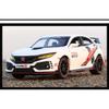1/32 HONDA CIVIC TYPE R Alloy Sports Car Model Diecasts & Toy Vehicles Metal Car Model Sound and Light Collection Kids Toy Gift