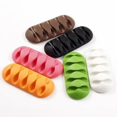 1 Pcs Plug Wire Socket Holder Hook Cable Clip Power USB Cords Sort Out Electronics Accessories Home Office Desk Organizer Supply