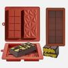 Chocolate Bar Mold Silicone Thick Chocolate Bar Mold Durable Rectangle Pistachio Dubai Chocolate Bar Break Apart Candy Molds