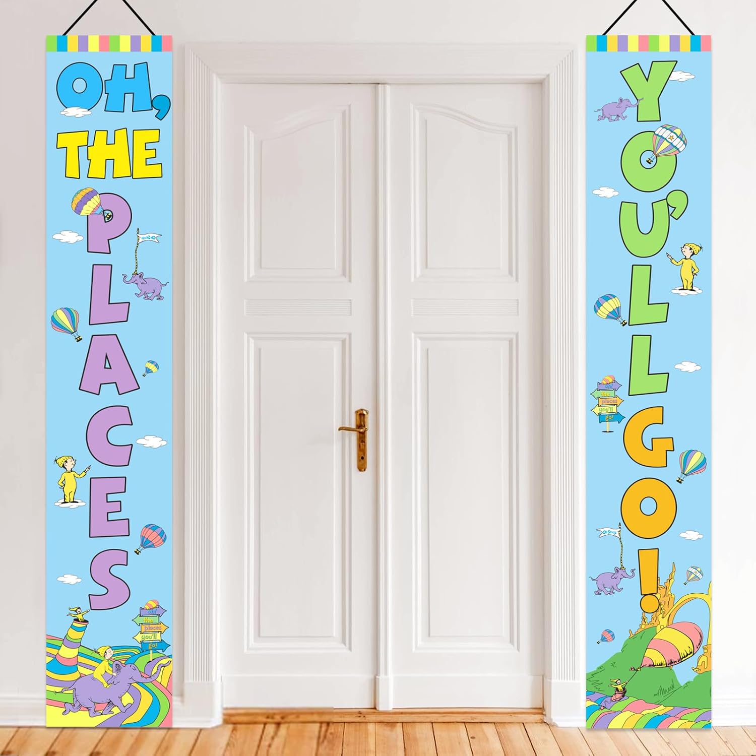 Oh The Places You Will Go Decorations Oh The Places You ll Go Door Banner Oh The Places You Will Go Kindergarten Graduation Decorations Multicolored