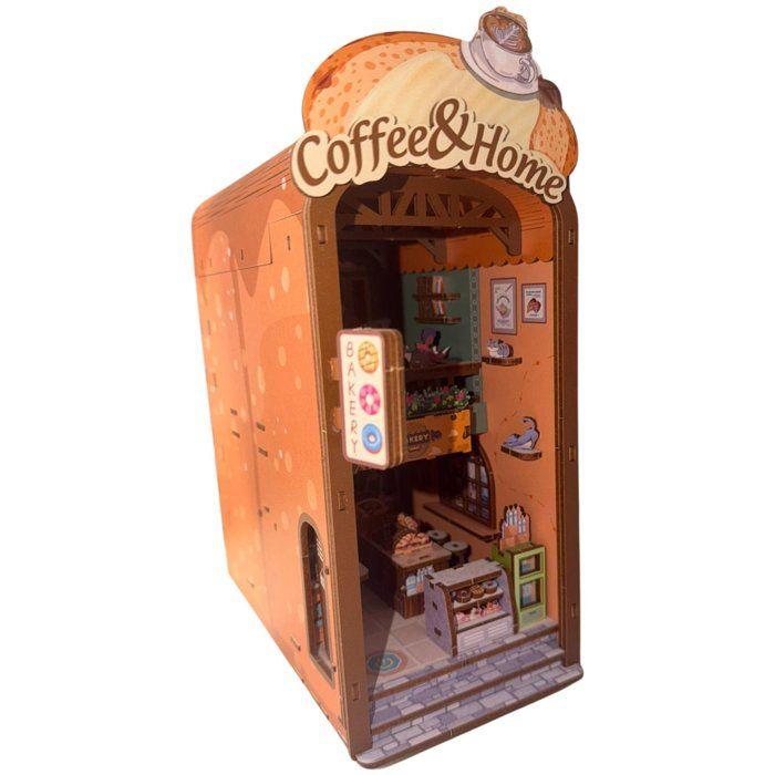 Book Nook - Kit DIY a construire Maquette 3D Serre Livre - Boulangerie Nookland - 10 x 19 x 29 cm