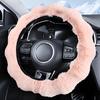 Plush Steering Wheel Cover Vehicle Interior Supplies Stuffed Steering Wheel Wrap For Drivers Men Women Sedans Trucks SUVs RVs