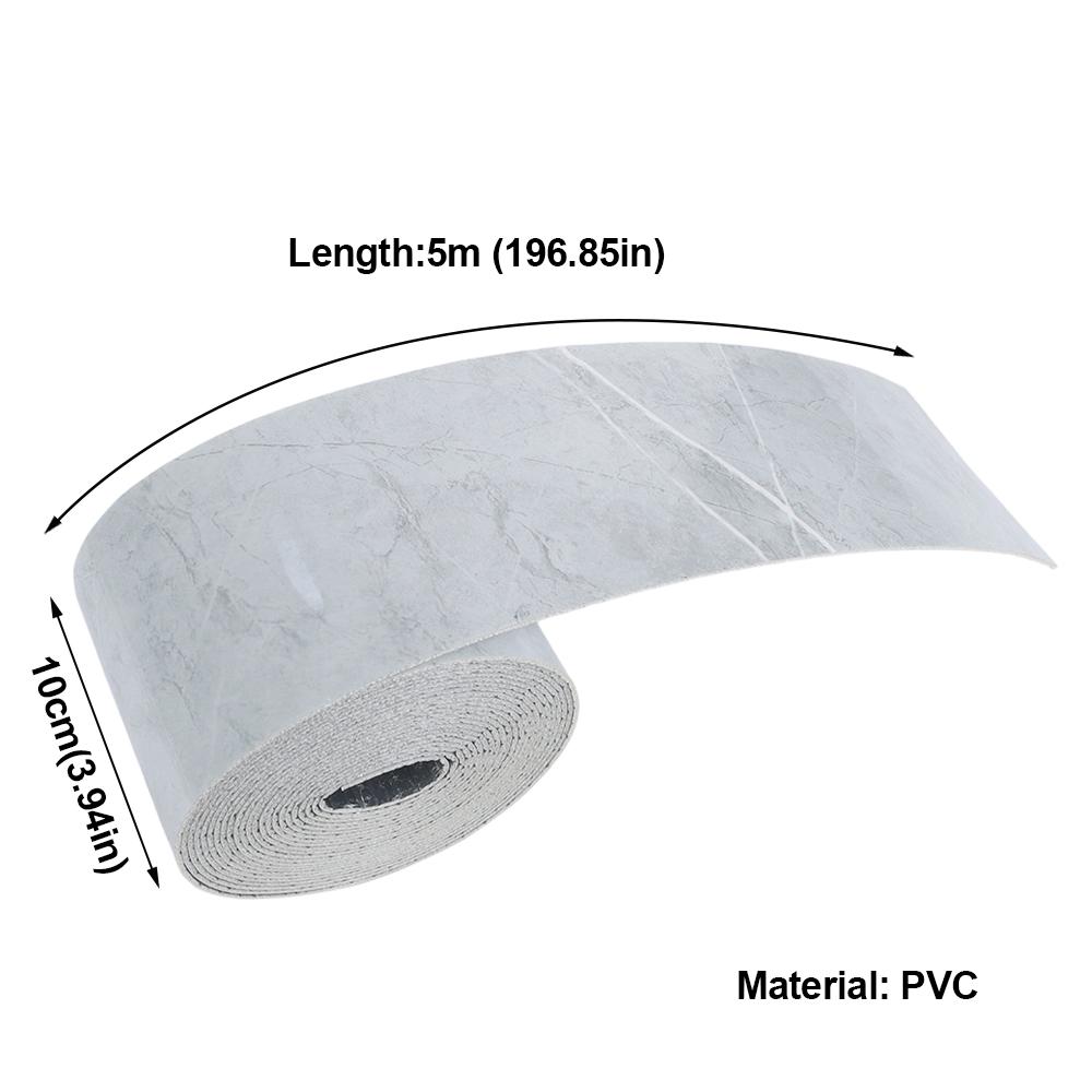 Waterproof Self-Adhesive Skirting Board Background Wall Wallpaper  for Corner Window Sill Home