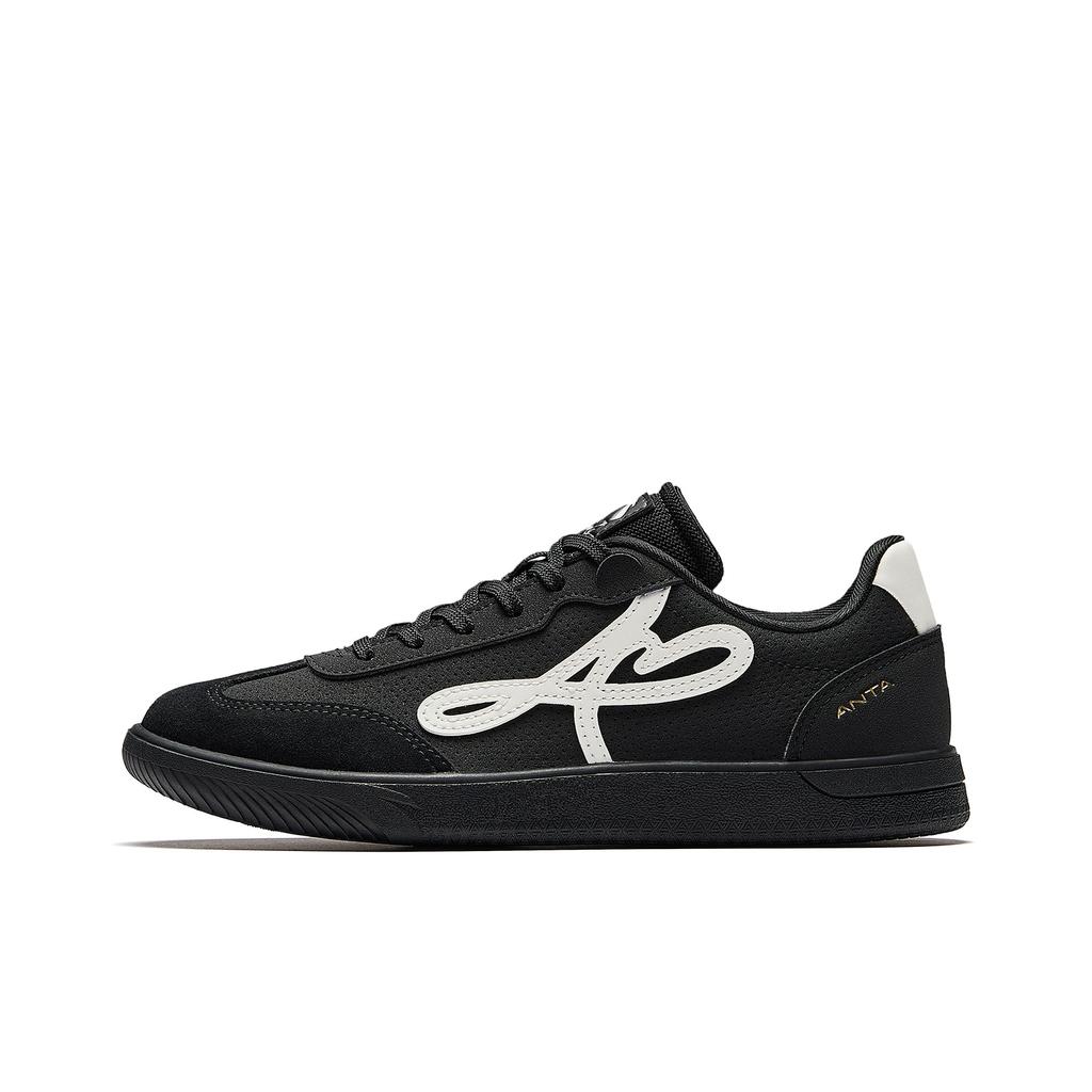 Anta Dance Trendy Versatile Non-Slip Casual Shoes Women Sneakers Black Ivory-White 922618009-10