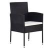 VidaXL 5-Piece Garden Dining Set Patio Dining Furniture Terrace Dining Table and Chairs Living Room 3067832