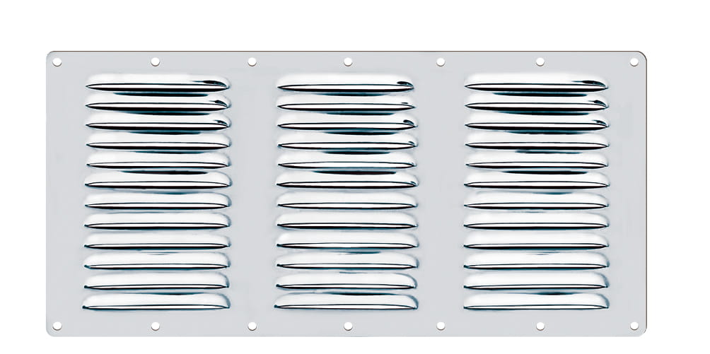 Stainless steel ventilation grille 360x185mm
