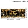 2026 Happy New Year Short Curtains Valances Fireworks&Balloons Windows Treatments New Year Decorations for Home Kitchen Bathroom
