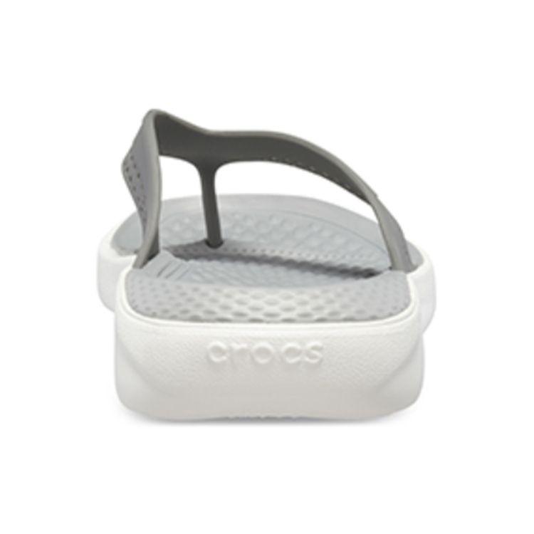 Crocs Literide Beach Flip Flops Men Footwear Gray 205182-06J