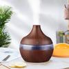 Wood Grain Air Humidifier Colorful LED Light Air Freshener Machine Aroma Oil Diffuser  Living Room