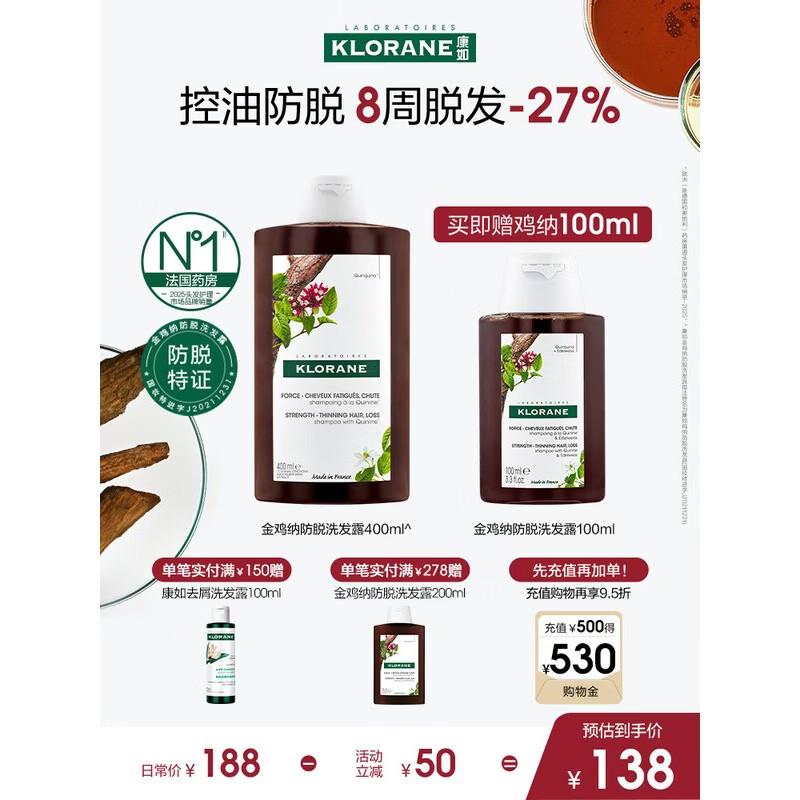 Klorane Cinchona Anti-Hair Loss Shampoo 400ml